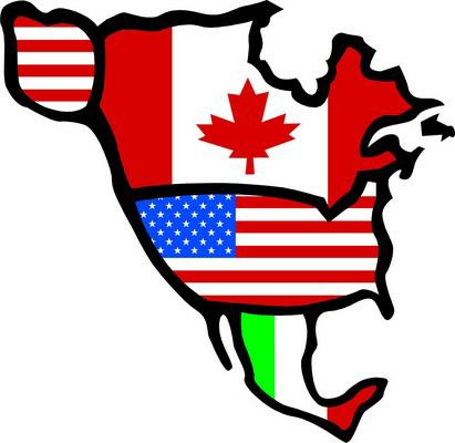 Canadian US home loans available map