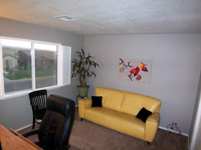 3rd Bedroom or Den with Wood Window Coverings Mesquite NV Home For Sale Rivers Bend
