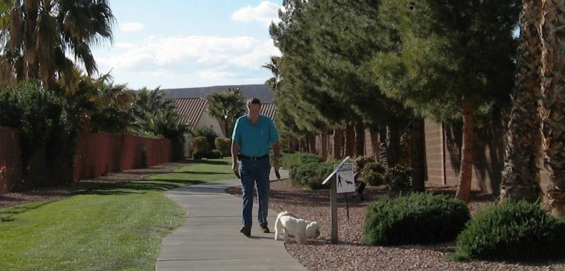 Dog Friendly Walking Trails Sunset Greens in Mesquite
